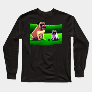 Bulldog and Pug Long Sleeve T-Shirt